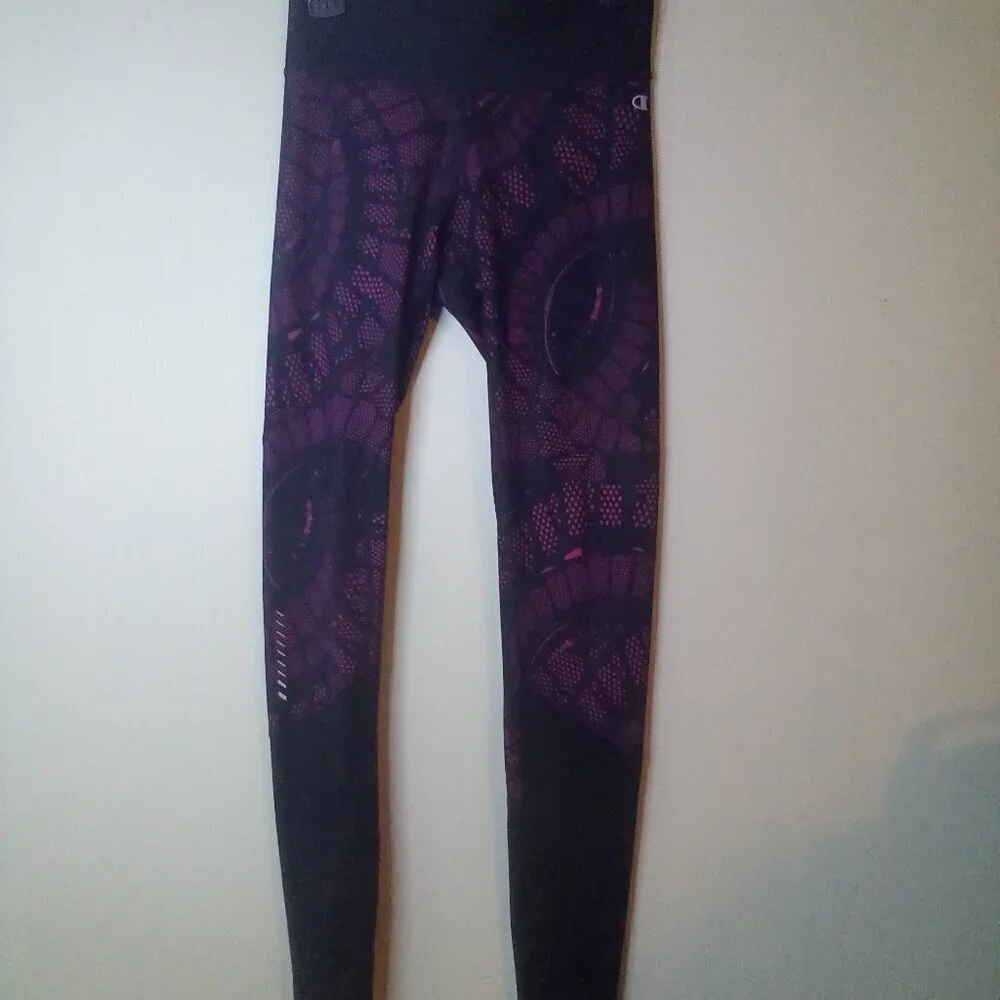 Champion Performance Leggings Women S Active Athletic PowerFlex Black Pink